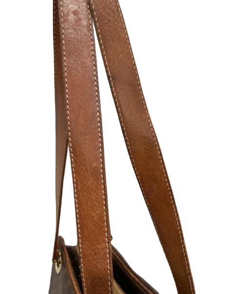 CELINE（セリーヌ）CELINE (セリーヌ) マカダム柄ショルダーバッグ ブラウンの古着・服飾アイテム