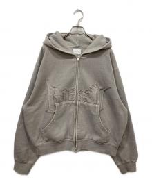 BLESS U（ブレスユー）の古着「Pigment Zip Hoodie」｜グレー