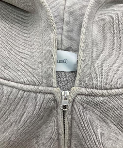 BLESS U（ブレスユー）BLESS U (ブレスユー) Pigment Zip Hoodie グレー サイズ:Lの古着・服飾アイテム