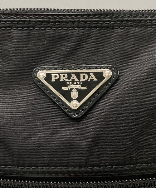 PRADA（プラダ）PRADA (プラダ) ナイロンショルダーバッグ ブラックの古着・服飾アイテム