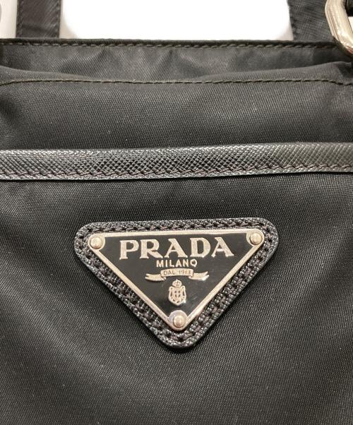 PRADA（プラダ）PRADA (プラダ) ナイロントートバッグ ブラックの古着・服飾アイテム