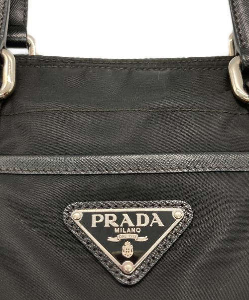 PRADA（プラダ）PRADA (プラダ) ナイロントートバッグ ブラックの古着・服飾アイテム