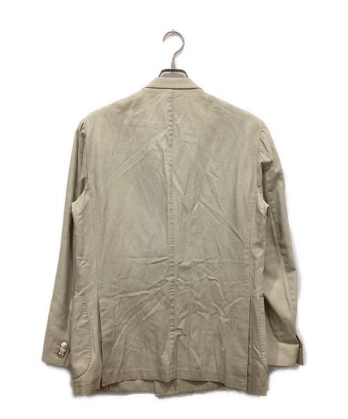 LUIGIBORRELLI LUXURY VINTAGE（ルイジ ボレッリ ラグジュアリーヴィンテージ）LUIGIBORRELLI LUXURY VINTAGE (ルイジ ボレッリ ラグジュアリーヴィンテージ) リネン混ダブルジャケット ベージュ サイズ:50の古着・服飾アイテム