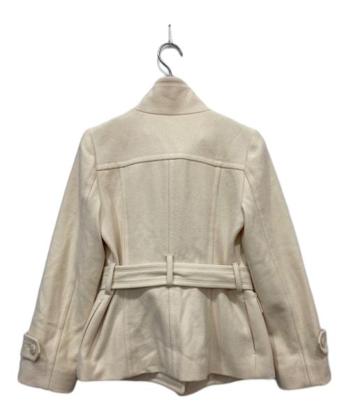 BURBERRY BLUE LABEL（バーバリー ブルー レーベル）BURBERRY BLUE LABEL (バーバリー ブルー レーベル) アンゴラウール混ショートジャケット アイボリー サイズ:38の古着・服飾アイテム