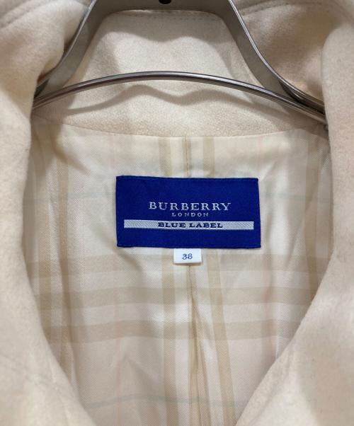 BURBERRY BLUE LABEL（バーバリー ブルー レーベル）BURBERRY BLUE LABEL (バーバリー ブルー レーベル) アンゴラウール混ショートジャケット アイボリー サイズ:38の古着・服飾アイテム