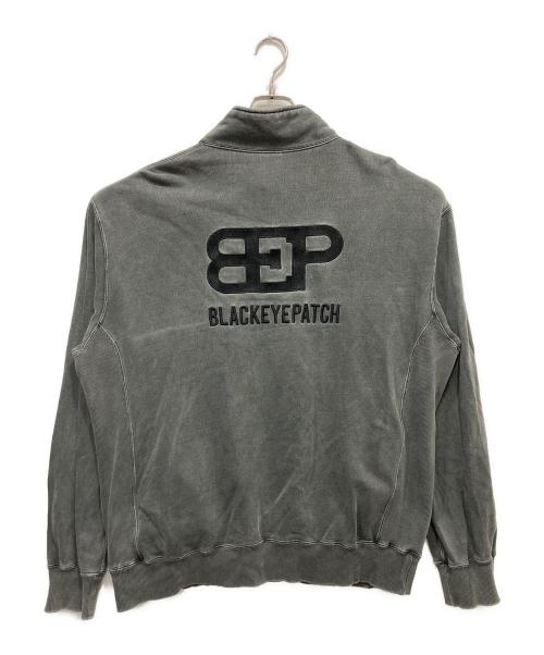THE BLACK EYE PATCH（ブラックアイパッチ）THE BLACK EYE PATCH (ブラックアイパッチ) Supercar Half Zip Sweat グレー サイズ:XLの古着・服飾アイテム