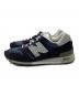 NEW BALANCE (ニューバランス) ローカットスニーカー ネイビー サイズ:27cm：12000円