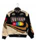 JH DESIGN（ジェイエイチデザイン）の古着「m&m's レーシングジャケット」｜ブラック×ベージュ