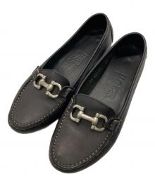 Salvatore Ferragamo（サルヴァトーレ フェラガモ）の古着「ローファー」｜ブラック