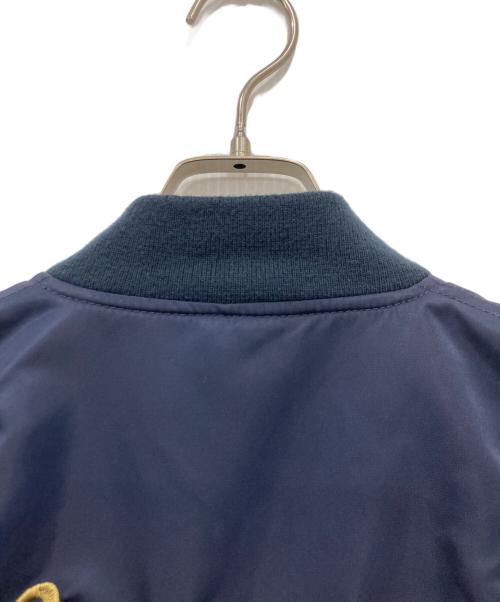 HOUSTON（ヒューストン）HOUSTON (ヒューストン) CUSTOM L-2 EMB JACKET ネイビー サイズ:XLの古着・服飾アイテム