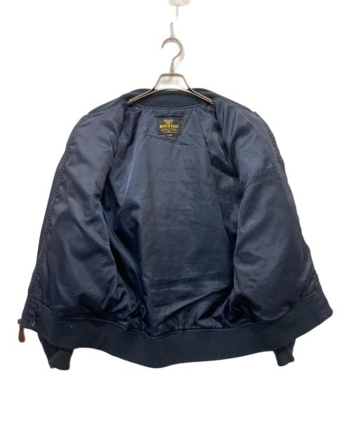 HOUSTON（ヒューストン）HOUSTON (ヒューストン) CUSTOM L-2 EMB JACKET ネイビー サイズ:XLの古着・服飾アイテム