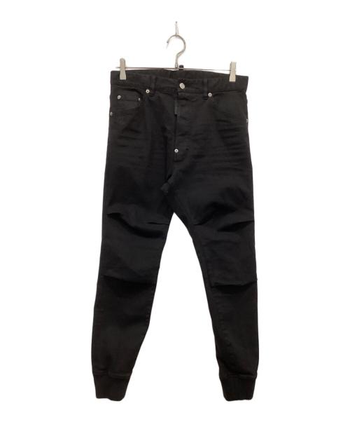 DSQUARED2（ディースクエアード）DSQUARED2 (ディースクエアード) Track Denim Pant ブラック サイズ:44の古着・服飾アイテム