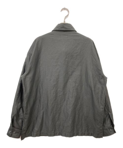C.E（シーイー）C.E (シーイー) COTTON LINEN CASUAL SHIRT グレー サイズ:Mの古着・服飾アイテム