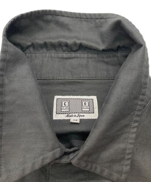 C.E（シーイー）C.E (シーイー) COTTON LINEN CASUAL SHIRT グレー サイズ:Mの古着・服飾アイテム
