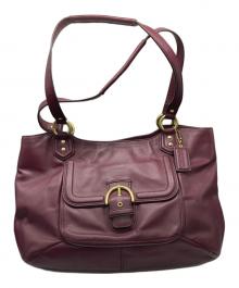 COACH（コーチ）の古着「ハンドバッグ」｜パープル