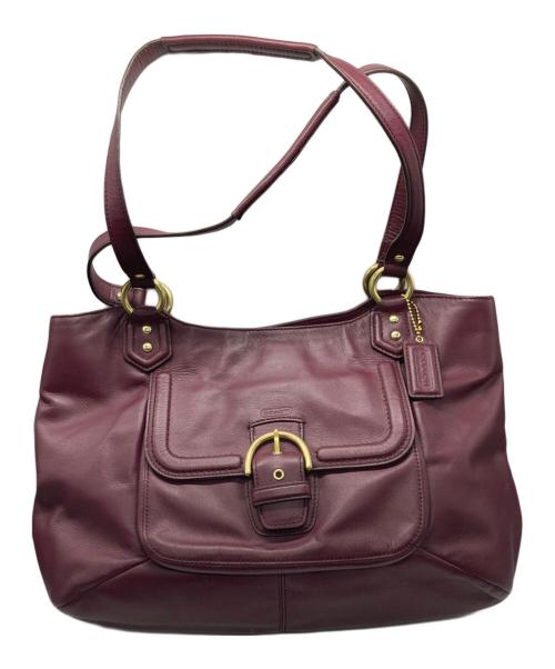 COACH（コーチ）COACH (コーチ) ハンドバッグ パープルの古着・服飾アイテム