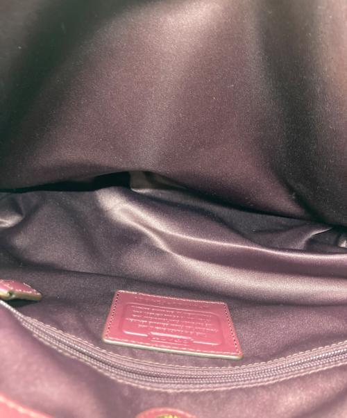 COACH（コーチ）COACH (コーチ) ハンドバッグ パープルの古着・服飾アイテム