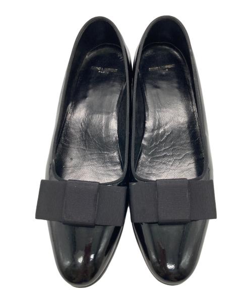 Saint Laurent Paris（サンローランパリ）Saint Laurent Paris (サンローランパリ) エナメルパンプス ブラック サイズ:36の古着・服飾アイテム