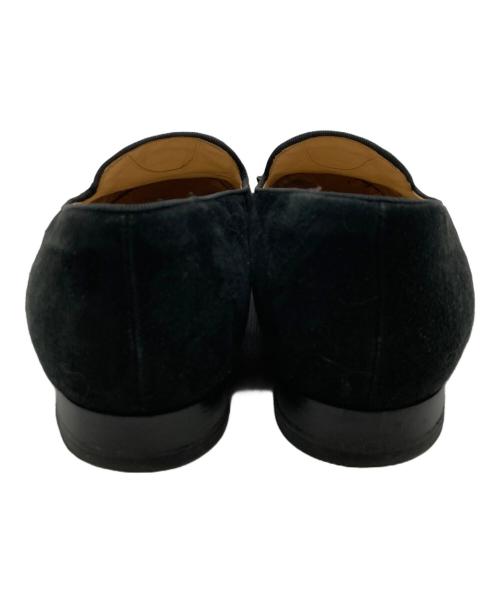 Christian Louboutin（クリスチャン・ルブタン）Christian Louboutin (クリスチャン・ルブタン) スタッズスエードローファー ブラック サイズ:36の古着・服飾アイテム
