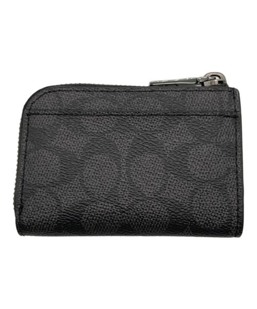 COACH（コーチ）COACH (コーチ) ジップ キー ケース・シグネチャー キャンバス ブラックの古着・服飾アイテム