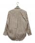 IM ISSEY MIYAKE (アイエムイッセイミヤケ) ストライプシャツ ホワイト×ブラウン サイズ:M：7000円