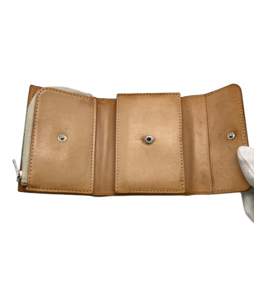 HENDER SCHEME（エンダースキーマ）Hender Scheme (エンダースキーマ) bellows wallet ブラック×ベージュの古着・服飾アイテム