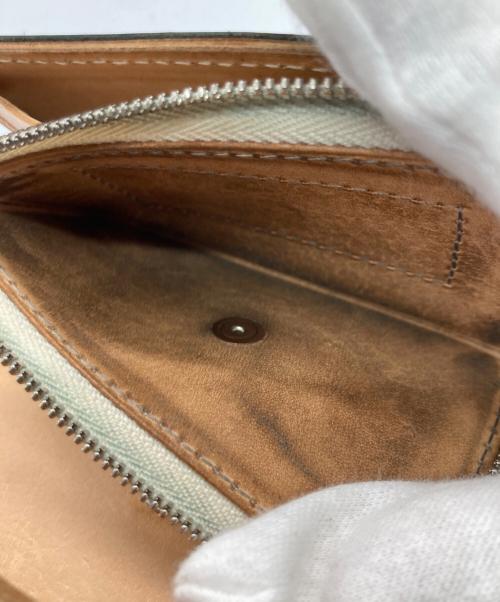 HENDER SCHEME（エンダースキーマ）Hender Scheme (エンダースキーマ) bellows wallet ブラック×ベージュの古着・服飾アイテム