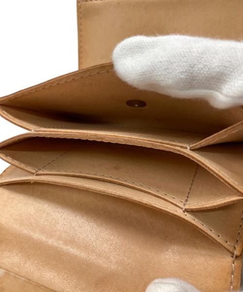 HENDER SCHEME（エンダースキーマ）Hender Scheme (エンダースキーマ) bellows wallet ブラック×ベージュの古着・服飾アイテム