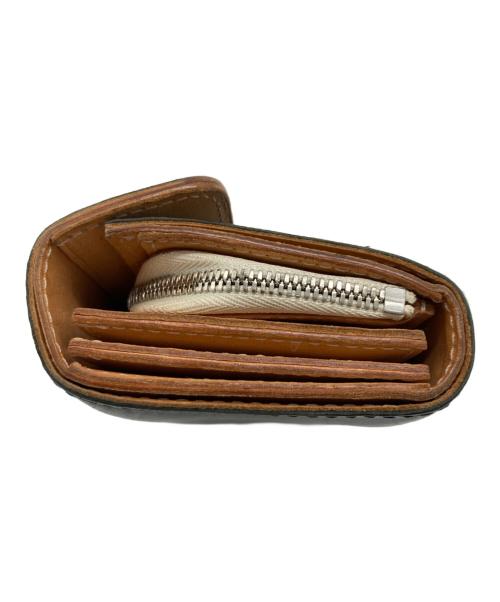 HENDER SCHEME（エンダースキーマ）Hender Scheme (エンダースキーマ) bellows wallet ブラック×ベージュの古着・服飾アイテム