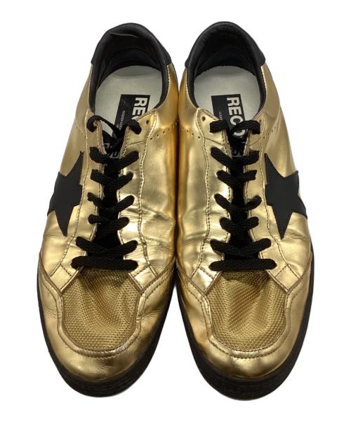 GOLDEN GOOSE RECORDS（ゴールデングース）GOLDEN GOOSE RECORDS (ゴールデングース) ローカットスニーカー ゴールド×ブラック サイズ:42の古着・服飾アイテム