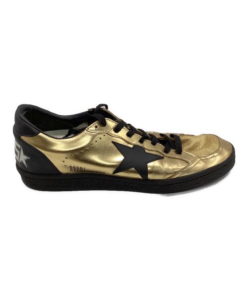 GOLDEN GOOSE RECORDS（ゴールデングース）GOLDEN GOOSE RECORDS (ゴールデングース) ローカットスニーカー ゴールド×ブラック サイズ:42の古着・服飾アイテム