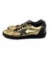 GOLDEN GOOSE RECORDS (ゴールデングース) ローカットスニーカー ゴールド×ブラック サイズ:42：10000円