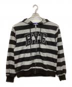 ）の古着「ZIP UP HOODIE」｜ブラック×グレー
