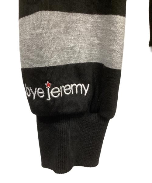 bye jeremy（バイ・ジェレミー）BYE jeremy (バイ・ジェレミー) ZIP UP HOODIE ブラック×グレー サイズ:Mの古着・服飾アイテム