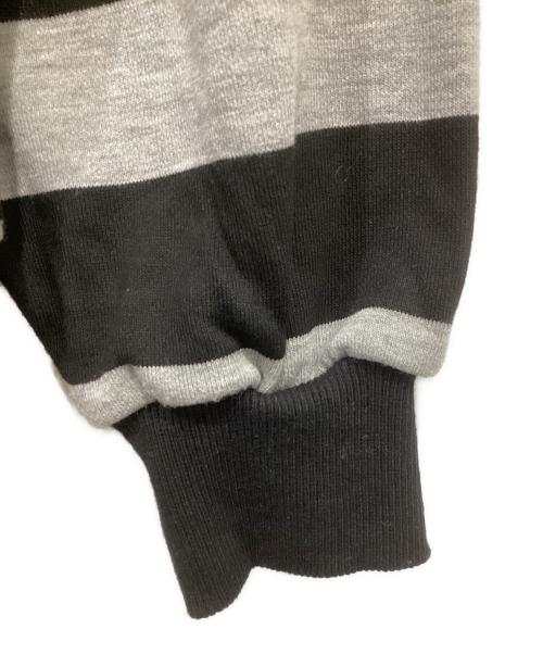 bye jeremy（バイ・ジェレミー）BYE jeremy (バイ・ジェレミー) ZIP UP HOODIE ブラック×グレー サイズ:Mの古着・服飾アイテム