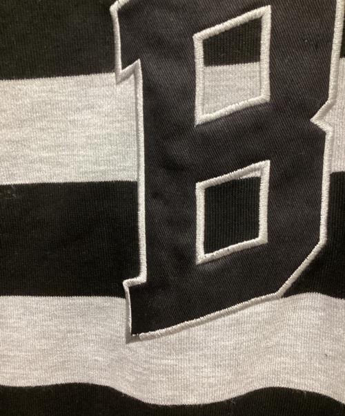 bye jeremy（バイ・ジェレミー）BYE jeremy (バイ・ジェレミー) ZIP UP HOODIE ブラック×グレー サイズ:Mの古着・服飾アイテム