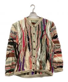 Coogi（クージー）の古着「3Dニットカーディガン」｜マルチカラー