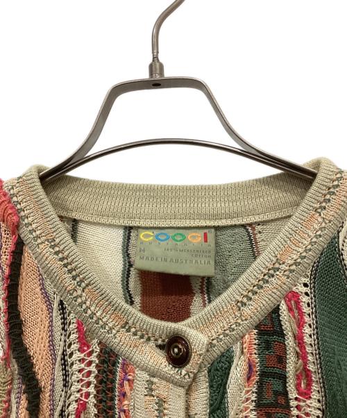 Coogi（クージー）COOGI (クージー) 3Dニットカーディガン マルチカラー サイズ:Mの古着・服飾アイテム