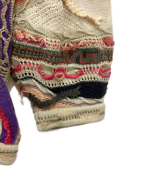 Coogi（クージー）COOGI (クージー) 3Dニットカーディガン マルチカラー サイズ:Mの古着・服飾アイテム