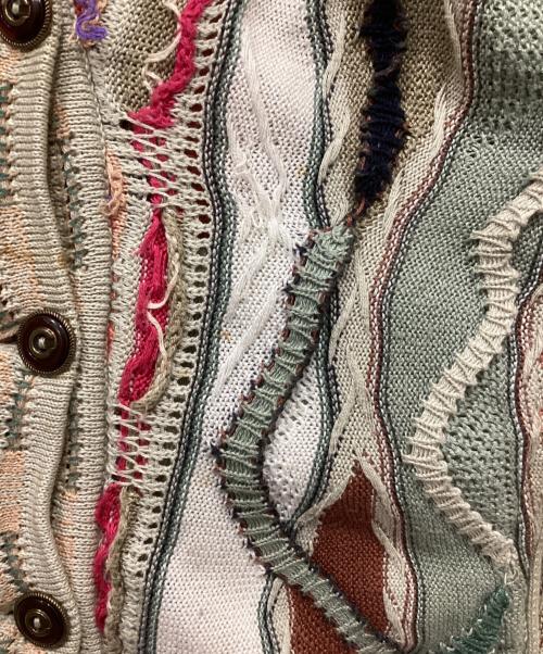 Coogi（クージー）COOGI (クージー) 3Dニットカーディガン マルチカラー サイズ:Mの古着・服飾アイテム