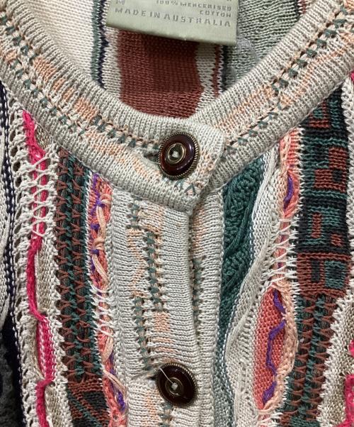 Coogi（クージー）COOGI (クージー) 3Dニットカーディガン マルチカラー サイズ:Mの古着・服飾アイテム