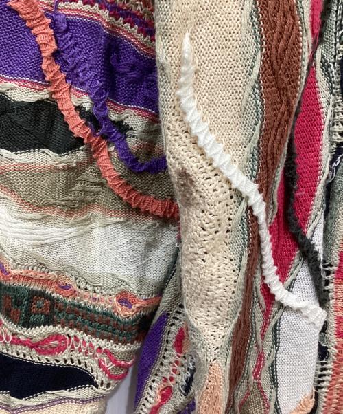 Coogi（クージー）COOGI (クージー) 3Dニットカーディガン マルチカラー サイズ:Mの古着・服飾アイテム