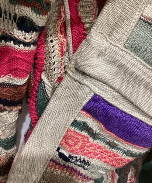 Coogi（クージー）COOGI (クージー) 3Dニットカーディガン マルチカラー サイズ:Mの古着・服飾アイテム
