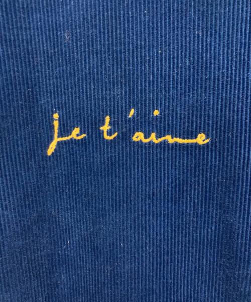 Saint Laurent Paris（サンローランパリ）Saint Laurent Paris (サンローランパリ) Je T'aime テディジャケット ブルー サイズ:46の古着・服飾アイテム