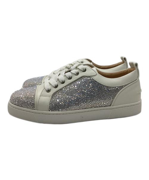 Christian Louboutin（クリスチャン・ルブタン）Christian Louboutin (クリスチャン・ルブタン) Louis junior Strass ホワイト サイズ:39の古着・服飾アイテム