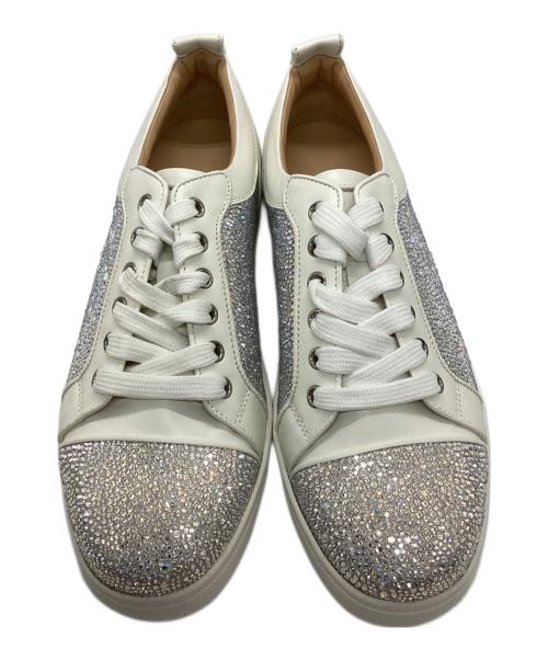 Christian Louboutin（クリスチャン・ルブタン）Christian Louboutin (クリスチャン・ルブタン) Louis junior Strass ホワイト サイズ:39の古着・服飾アイテム
