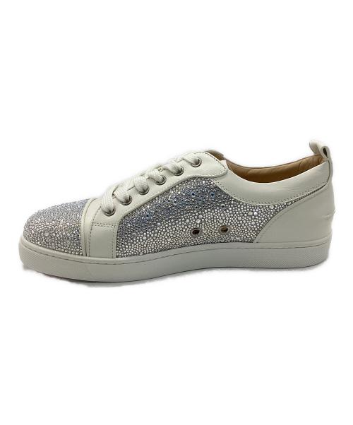 Christian Louboutin（クリスチャン・ルブタン）Christian Louboutin (クリスチャン・ルブタン) Louis junior Strass ホワイト サイズ:39の古着・服飾アイテム