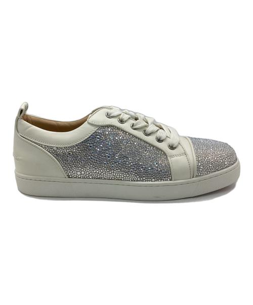 Christian Louboutin（クリスチャン・ルブタン）Christian Louboutin (クリスチャン・ルブタン) Louis junior Strass ホワイト サイズ:39の古着・服飾アイテム