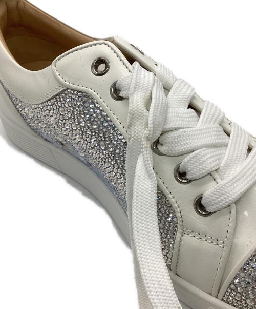 Christian Louboutin（クリスチャン・ルブタン）Christian Louboutin (クリスチャン・ルブタン) Louis junior Strass ホワイト サイズ:39の古着・服飾アイテム