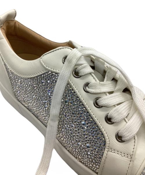 Christian Louboutin（クリスチャン・ルブタン）Christian Louboutin (クリスチャン・ルブタン) Louis junior Strass ホワイト サイズ:39の古着・服飾アイテム